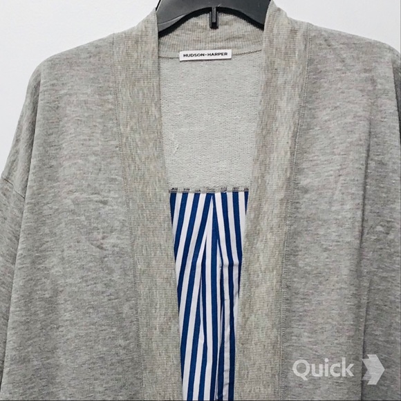 New Striped Long Sleeve Cardigan - Picture 2 of 10